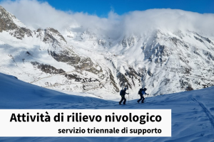 Manifestazione di interesse: servizio di supporto per attività di rilievo nivologico